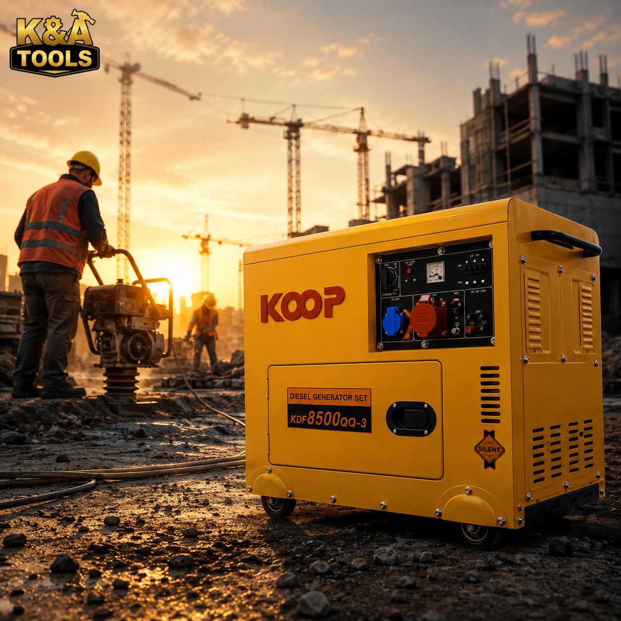 groupe électrogène diesel super silencieux Koop
