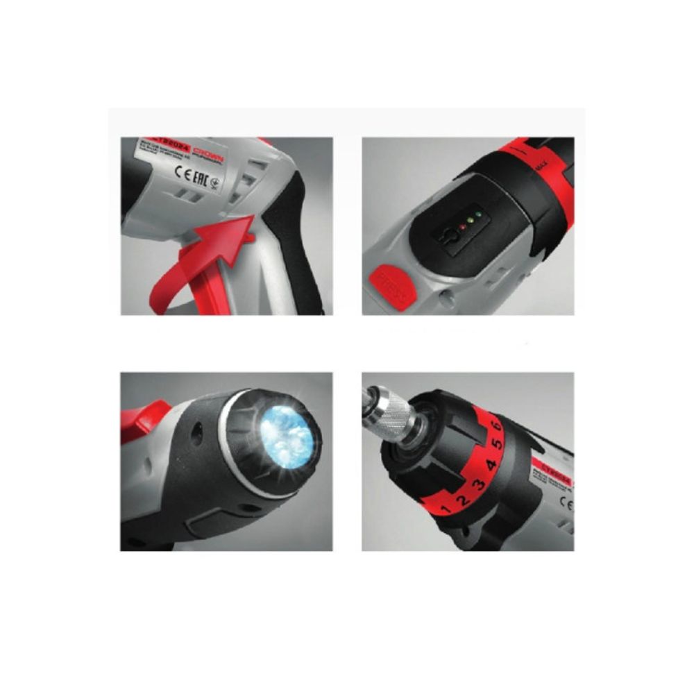 Visseuse Tournevis Electrique Rotative Sans Fil 3,6V Avec Torche