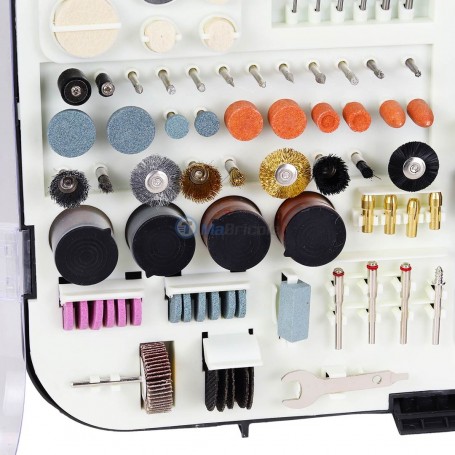 Kit Outil Rotatif Avec Flexible 0.8-3.2mm 135W 163 Pièces KZUBR