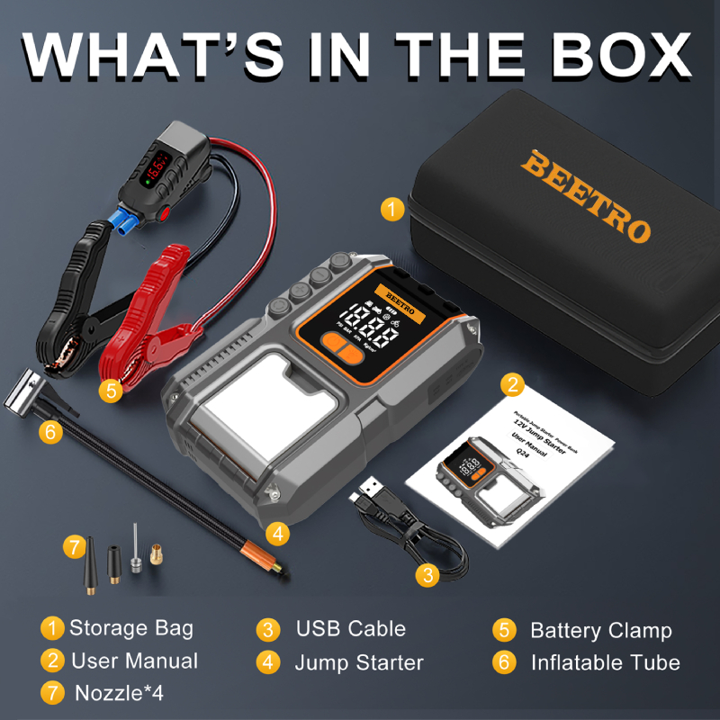 Booster batterie 4 en 1 2500A