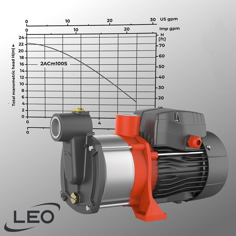 pompe centrifuge multicellulaire à 2 turbines