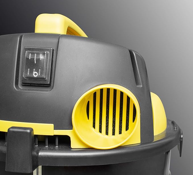 Lavor Aspirateur Eau et Poussière VAC 20 S, Réservoir en Acier 20 litres, 18 kPa, 1200W Max, Filtre en Tissu et Filtre Éponge Compris