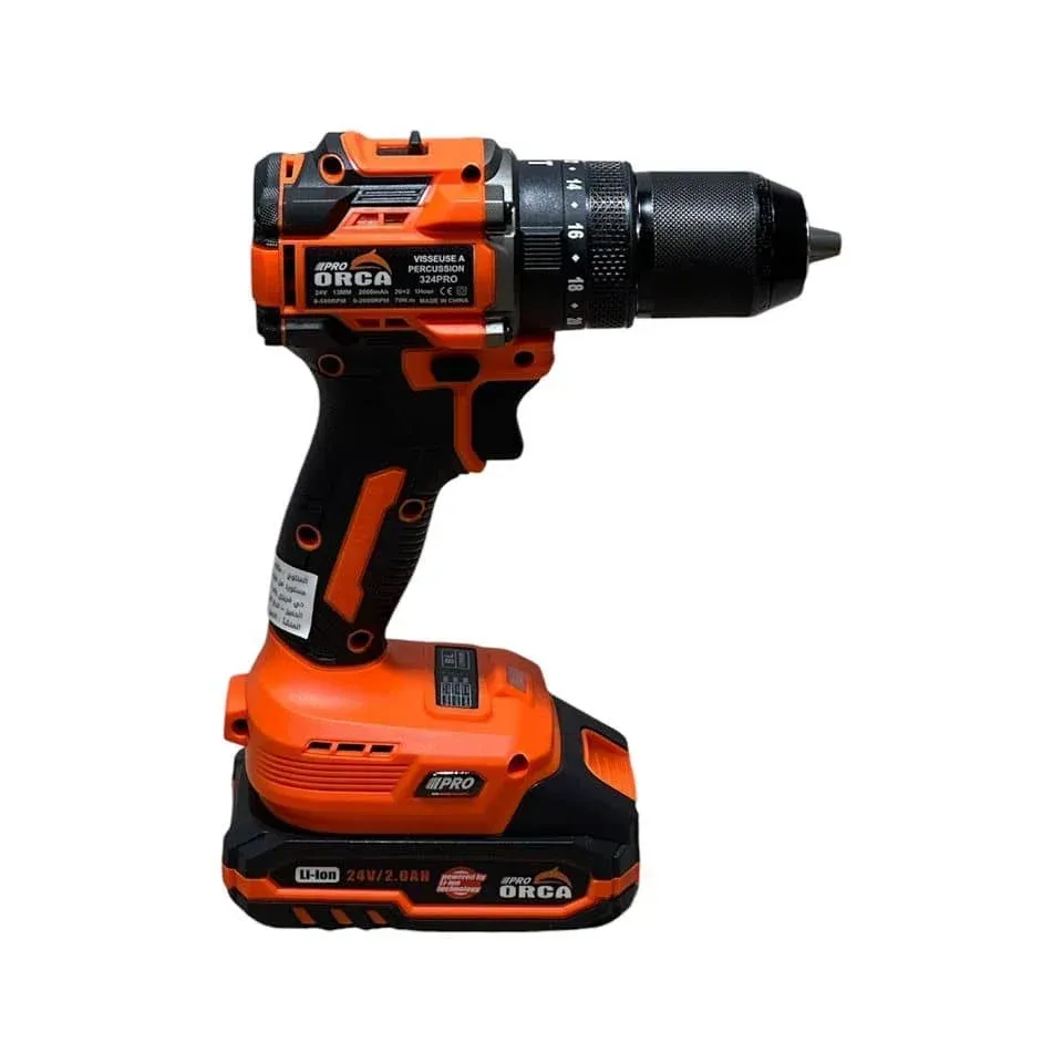 Visseuse perceuse a percussion Sans-fil 60N.m 2 Batteries 20v brushess ORCA