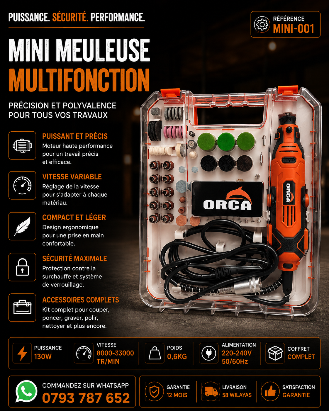 MINI MEULEUSE de type Dremel